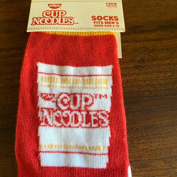 Cup Of Noodles Adult Crew Socks - Picture 3 of 5
